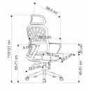 Кресло компьютерное HALMAR VESUVIO черный